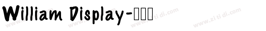 William Display字体转换